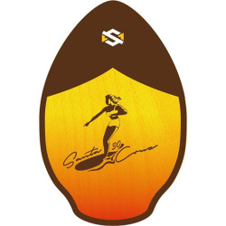 Skimboard en bois SKIM1 WOOD 30  SKIM ONE Santa Cruz White/Brown (90311)