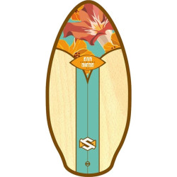 Skimboard en bois SKIM1 WOOD 41  SKIM ONE San Diego Aqua/Oran/Brown (90315)