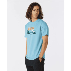 Teeshirt RIPCURL Horizon Front Print Sstee Dusty Blue M