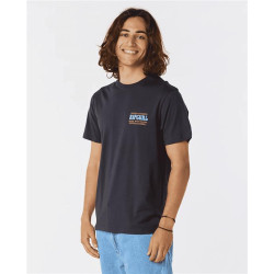 Teeshirt RIPCURL Down The Line Sstee Washed Black 2XL