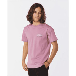 Teeshirt RIPCURL Down The Line Sstee Mauve S