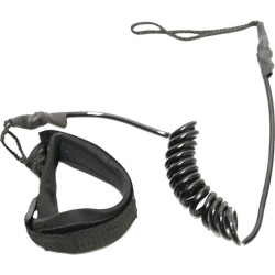 Leash Bodyboard COILED LEASH BICEPS FLOOD Black (PRP01) S/M