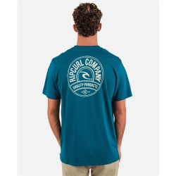 Teeshirt RIPCURL Stapler Tee Blue Green M