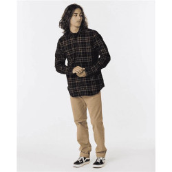 Chemise RIPCURL Swc Cord Plaid Shirt Washed Black M
