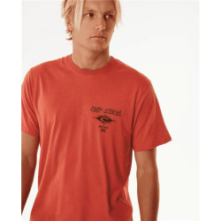 Teeshirt RIPCURL Fade Out Icon Tee Spiced Rum XS
