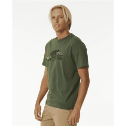 Teeshirt RIPCURL Search Trip Tee Dark Olive L