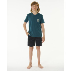 Teeshirt junior RIPCURL Stapler Tee -Boy Blue Green 12