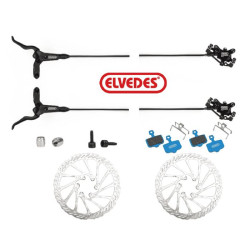 ELVEDES Paire deÂ frein ELVEDES HP4000 Dual Piston Mineral