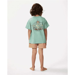 Teeshirt junior RIPCURL Shred Town Barrel Tee - Boy Dusty Green 45019