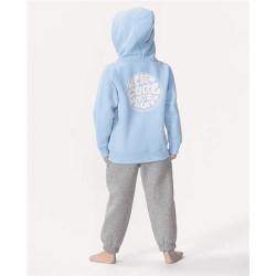 Sweat junior RIPCURL Wetsuit Icon Zip Thru Hood-Boy Cool Blue 45019