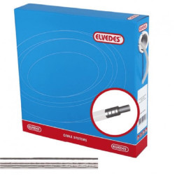 ELVEDES 10m Gaine de frein Chrome avec liner diamètre 5,0mm