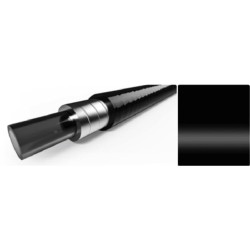 ELVEDES 10m Gaine de frein Black avec liner diamètre 5,0mm