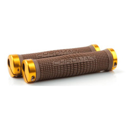 CHROMAG Poignees Squarewave brown/gold