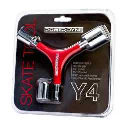 Outil Roller POWERDYNE  Skate Tool Y4 Noir/Rouge