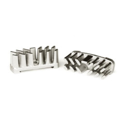 ELVEDES 1 paire de radiateurs aluminium pour plaquettes de frein AEROSTREAM Silver