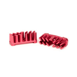 ELVEDES 1 paire de radiateurs aluminium pour plaquettes de frein AEROSTREAM Red