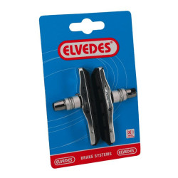 ELVEDES Paire de patins plus porte patins Alu V-type 72mm