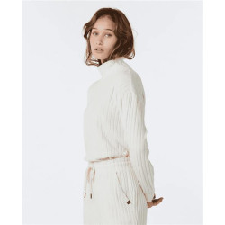 Pull femme RIPCURL Cosy Fleece Crew Ecru Marle XL