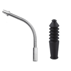 ELVEDES 1 V-brake Pipe Flex diamètre 5,0mm Stainless Steel with V-brake Rubber