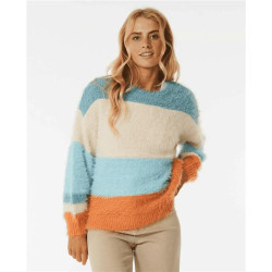 Pull femme RIPCURL Sunrise Sessions Sweater Light Blue XS