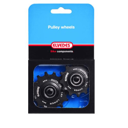 ELVEDES 1 Kit Galets de derailleur 1 x 12 + 1 x 14 dents roulements annulaires Narrow W