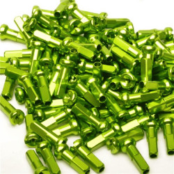 DARTMOOR tetes rayons aluminium, vert anod., 38 pcs.