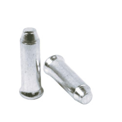 ELVEDES 500 Endcaps diamètre 2,3 Aluminium Silver