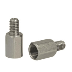 ELVEDES 10 Hydro Connectors M6 Stainless Steel pour durite ELVEDES