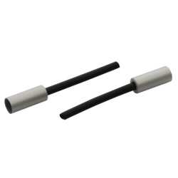 ELVEDES 50 Tip Ferrules diamètre 5x14mm Aluminium Silver