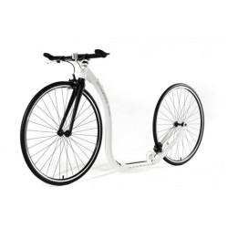 Trottinette tout terrain Footbike    KICKBIKE RACE MAX 28/28 WHITE Blanc