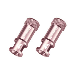 GRANITE Bouchons de valve CNC/demonte obus rose Juicy Nipples
