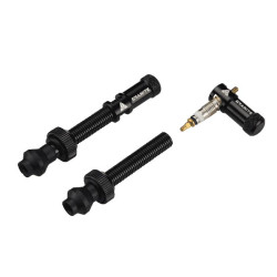 GRANITE Valves et bouchons de valve CNC/demonte obus noir Juicy Nipples