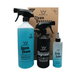 PEATY Kit dentrtient Peatys BIO : LOAM FOAM 1L, DEGREASER 500ml, LINK LUBE