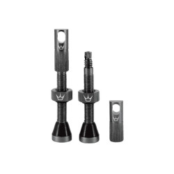 PEATY Valves Tubeless Peatys CNC 42mm matte slate (gris)