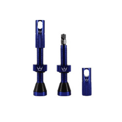 PEATY Peatys Tubeless Valves CNC 42mm navy