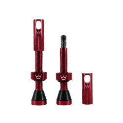 PEATY Valves Tubeless Peatys CNC 42mm rouge