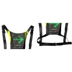 Lumière Trottinette électrique NOMAD LED Sur veste clignotant Noir