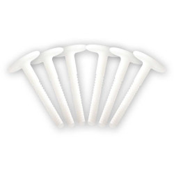 Visserie TAHE fin softboard screw set (x6) Blanc