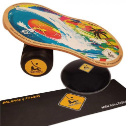 Planche équilibre ROLLERBONE Shabby 1.0 Pro Set + SoftPad + Carpet