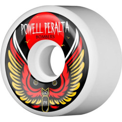 Roue Skateboard POWELL PERALTA Wheels  Jeu De 4  Bomber Iii 60mm X 85a Wht