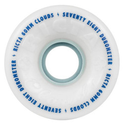 Roue Skateboard RICTA  Wheels  Jeu De 4  Clouds 60mm White 78a