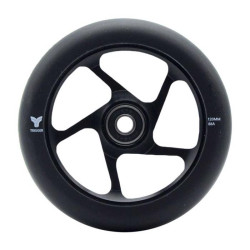 Paire de roues trottinette TRIGGER 5 spokes Black/Black 120mm
