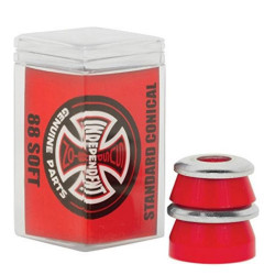 Bushing Skateboard INDEPENDENT  Bushings  Jeu De 4  Conical Soft 88a Red