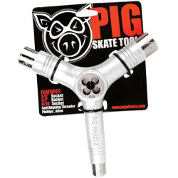 Outil montage Skateboard PIG Tool  Clef De Montage  White
