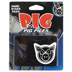 Pads Skateboard PIG Pads  Jeu De 2  0.125 Pouce Hard Black