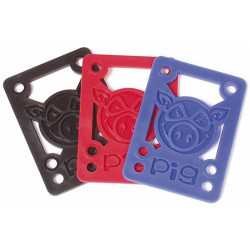 Pads Skateboard PIG Pads  Jeu De 2  0.125 Pouce Soft Red