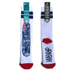 Chaussettes skate DARKROOM Angel Dust Blanc