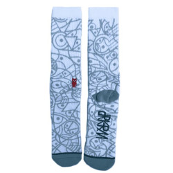 Chaussettes skate DARKROOM Collective Blanc