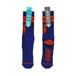 Chaussettes skate DARKROOM Invader Bleu