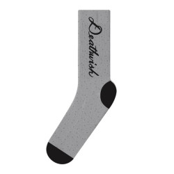 Chaussettes skate DEATHWISH SKATEBOARDS Script Heather Gris